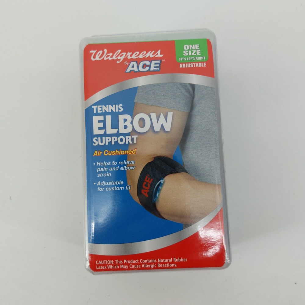 Walgreens by ACE One Size Fits Left / Right Adjustable Tennis Elbow Support Air